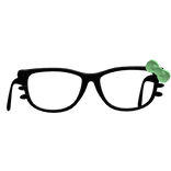 Cutesi Hello Kitty Glasses w Light Green Bow (v1)