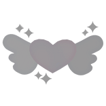 ♡ cutesi pink angel clip in light pink
