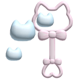 . ‿ ♡ cutesi pink baby kitty bubble wand