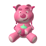 𐙚 cutesi pink bear lotso backpack ⋆｡˚