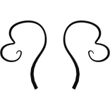 ♡ cutesie blk and grey alien antenna