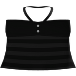 ♡ - cutest black & gray striped top !