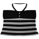 ♡ - cutest black striped top !