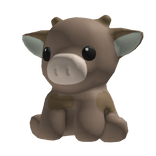 Cutest Chocolate Brown Cow Plush Shoulder Pet