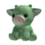 Cutest Mint Green Cow Plush Shoulder Pet