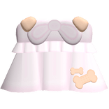 cutesy adorable dog puppy bone soft flowy dress