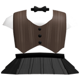 ♡ cutesy animatronic bear dress (brown)