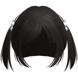 cutesy anime doll pigtails dark brown 