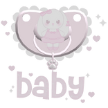 cutesy baby pacifier with paws