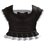 cutesy black and white ruffle schoolgirl skirt
