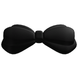 cutesy black bow