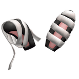 cutesy black bunny halloween mummy costume