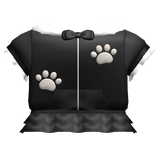 🦴┊ cutesy black kawaii puppy paw jacket w skirt
