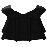♡ : cutesy black ruffled dress w bow
