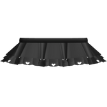 ୨୧ cutesy black ruffled heart skirt