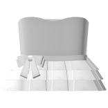 Cutesy Bow Dress In White