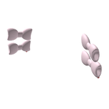 cutesy bows in pink ♡