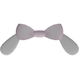 ꒰🐇 cutesy bunny ears w/ pink bow
