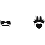 cutesy bunny hairclip in black