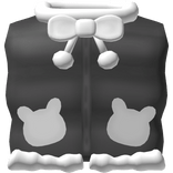 ♡ : cutesy bunny vest with bow in black & white