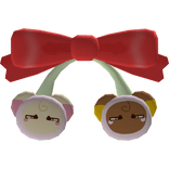 ♡ : cutesy cherry kawaii bow in red