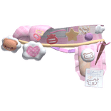 ♡ Cutesy dainty igari pink sewing bear scarf 🧸