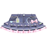 ♡ Cutesy decora denim skirt with ruffles (light)