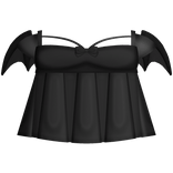 ♡ ⋮ cutesy devil dress in black