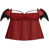 ♡ ⋮ cutesy devil dress in red and black