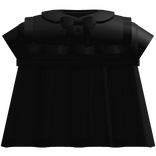 cutesy dolly dress w bow in black