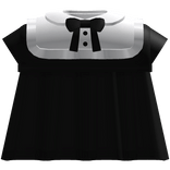 cutesy dolly dress w bow in black and white 