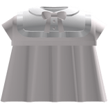 cutesy dolly dress w bow in pink and white