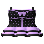 Cutesy Dress In Purple With Dots