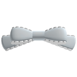 ꒰♡꒱ cutesy frilled doll head bow in blue