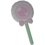 cutesy green and pink eye candy lollipop 