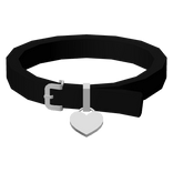 Cutesy Heart Choker in Black ♡