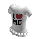  ♡ Cutesy I Love Me frill Off Shoulders top