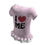  ♡ Cutesy I Love Me frill Off Shoulders top