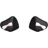 ♡ cutesy kawaii black puppy ears with bows