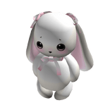 Cutesy Kawaii Coquette Bunny Plushie Handheld