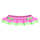 ♡꒱ cutesy kawaii hot pink and green tutu skirt