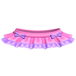 ♡꒱ cutesy kawaii hot pink and purple tutu skirt