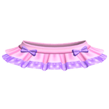 ♡꒱ cutesy kawaii light pink and purple tutu skirt
