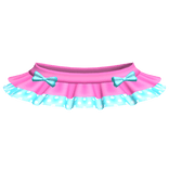 ♡꒱ cutesy kawaii pink and blue tutu skirt