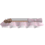 ♡ cutesy kawaii pink ruffled cookie skirt 