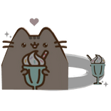 ♡ . ꒱ cutesy kawaii pusheen milkshake hair clip ꒱