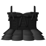 ♡ cutesy kawaii ruffled black princess bow dress