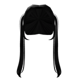 cutesy kawaii straight hair black 