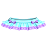 ♡꒱ cutesy kawaii teal and purple tutu skirt