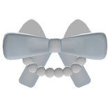 cutesy kitty bow in blue